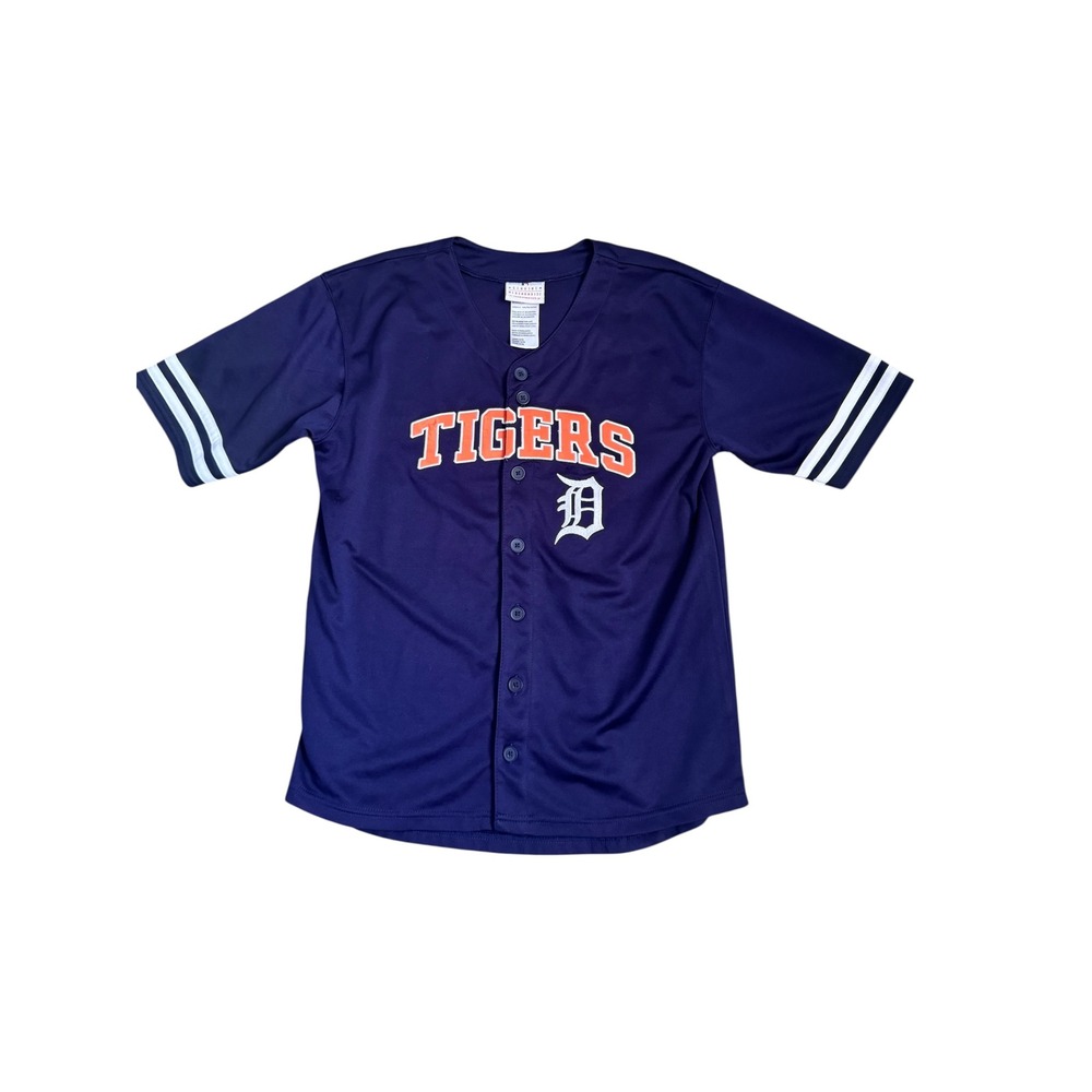 Genuine Merchandise Detroit Tigers‎ MLB Button Front Jersey Kids Large 14/16